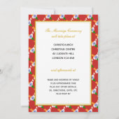 CHRISTELIJKE viering bruiloft ROOD Kaart (Achterkant)