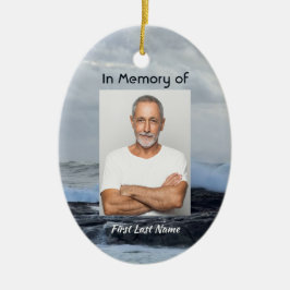 Christelijke Viering Leven Keepsake Storm Oceaan Keramisch Ornament