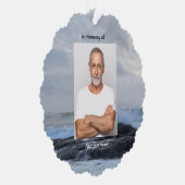 Christelijke Viering Leven Keepsake Storm Oceaan Ornament Kaart (Rechts)