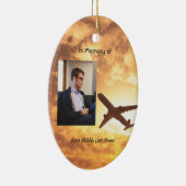 Christelijke Viering Life Keepsake Vliegtuigpiloot Keramisch Ornament (Rechts)