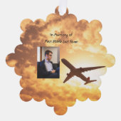 Christelijke Viering Life Keepsake Vliegtuigpiloot Ornament Kaart (Voorkant)