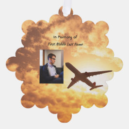 Christelijke Viering Life Keepsake Vliegtuigpiloot Ornament Kaart