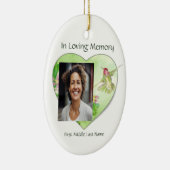 Christelijke viering van het leven Keepsake kolibr Keramisch Ornament (Rechts)