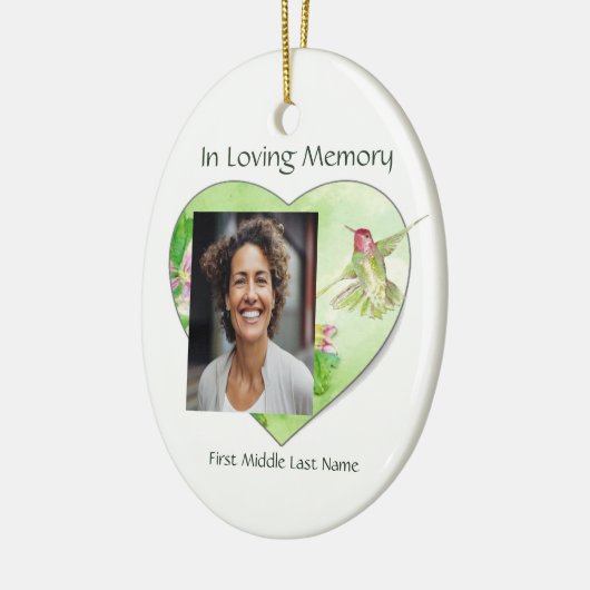 Christelijke viering van het leven Keepsake kolibr Keramisch Ornament (Links)