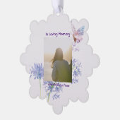 Christelijke viering van het leven vlinder ornament kaart (Links)