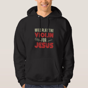 Christelijke Violin Player 2 van het geweld tegen  Hoodie