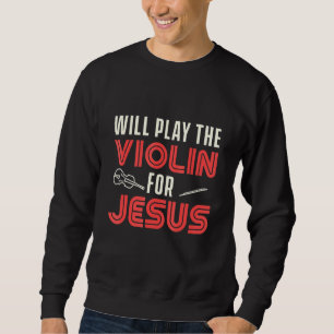 Christelijke Violin Player 2 van het geweld tegen Trui
