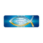 Christelijke vis | Deel je geloof Etiket (Voorkant)