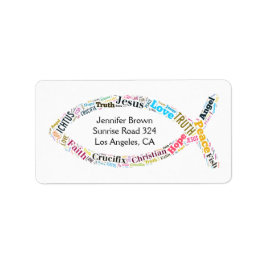 Christelijke vis | Hou van Jezus Etiket