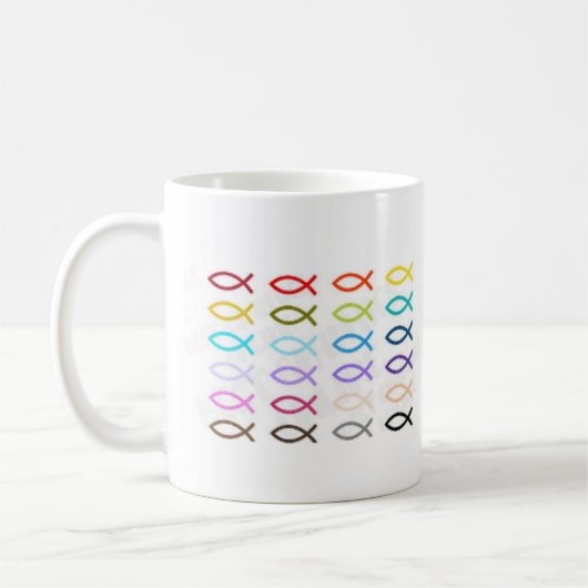 Christelijke vis koffiemok (Links)