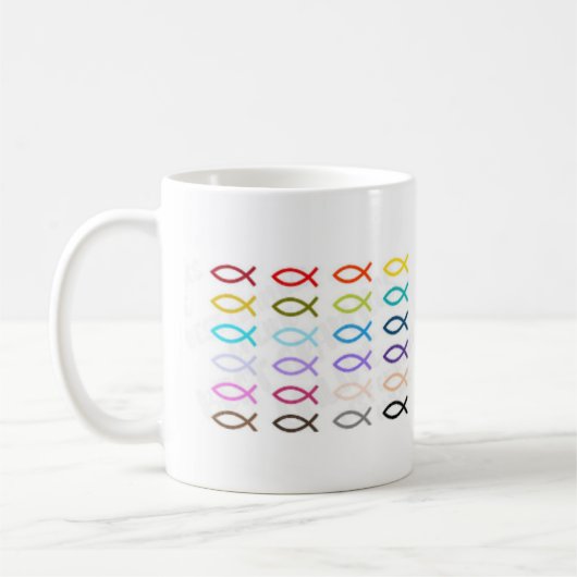 Christelijke vis koffiemok (Links)
