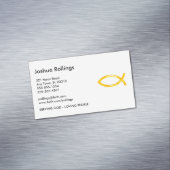 Christelijke vis magnetisch visitekaartje (Voorbeeld)