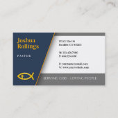 Christelijke vis met kruis | INSPIREREND Visitekaartje (Voorkant)