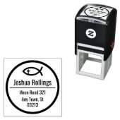 Christelijke vis | Prijs Zelfinktende Stempel (In situ)