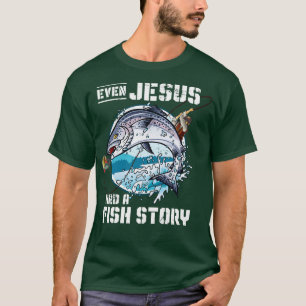 Christelijke vis - verhaal Jezus Christus T-shirt
