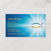 Christelijke vis visitekaartje (Achterkant)