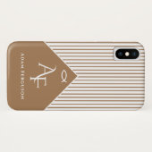 Christelijke vis | Ziekenhuislicht bruin Case-Mate iPhone Case (Achterkant (horizontaal))