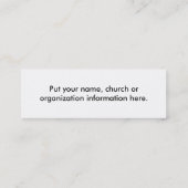 Christelijke Visitekaartjes (Achterkant)