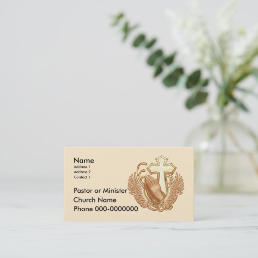 Christelijke Visitekaartjes (Staand voorkant)