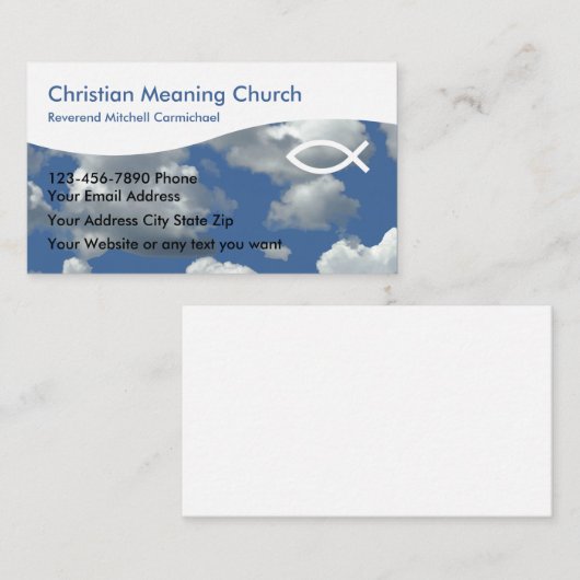 Christelijke Visitekaartjes (Voorkant / Achterkant)