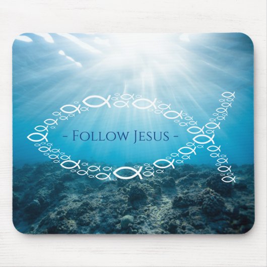 Christelijke visserij | Volg Jezus Muismat (Voorkant)