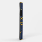 Christelijke vissymbolen op blauwe achtergrond Case-Mate iPhone case (Achterkant/rechts)
