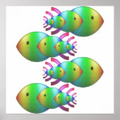Christelijke vissymbolen poster (Voorkant)