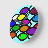 Christelijke vissymbolen - Rainbow - Ronde Klok (Hoek)