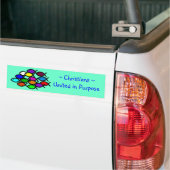 Christelijke vissymbolen - Regenboogschool - Bumpersticker (Op Truck)
