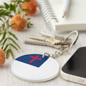 Christelijke vlag Acrylische Sleutelhanger (Voorkant Rechts)