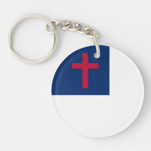 Christelijke vlag Acrylische Sleutelhanger