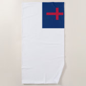 Christelijke vlag Beach Towel Strandlaken (Voorkant)