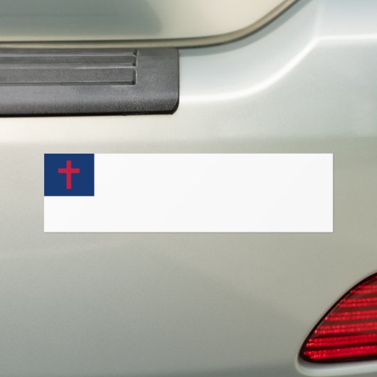 Christelijke vlag bumpersticker (Op auto)