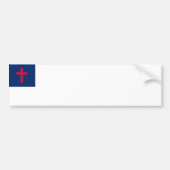 Christelijke vlag bumpersticker (Voorkant)