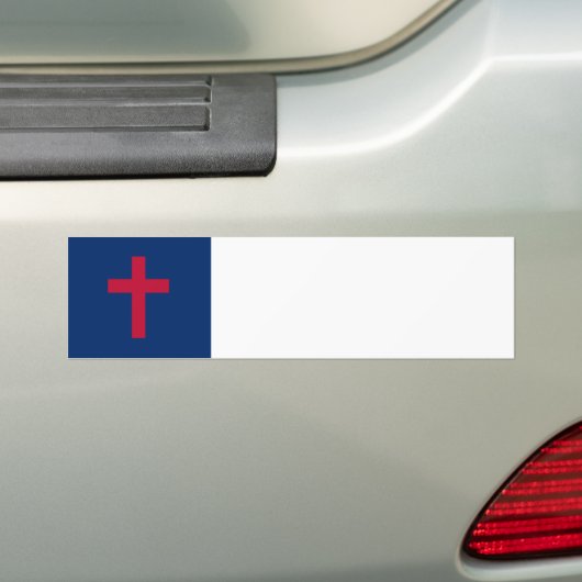 Christelijke vlag bumpersticker (Op auto)