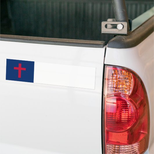 Christelijke vlag bumpersticker (Op Truck)