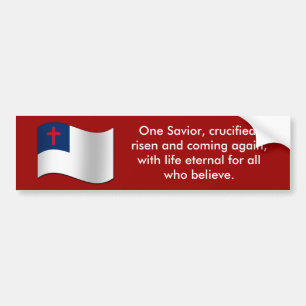 Christelijke vlag bumpersticker