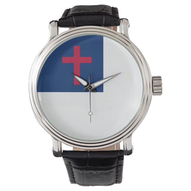 Christelijke vlag eWatch Horloge (Voorkant)