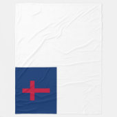 CHRISTELIJKE VLAG FLEECE DEKEN (Voorkant)