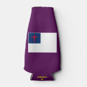 CHRISTELIJKE VLAG FLESJESKOELER (Voorkant)