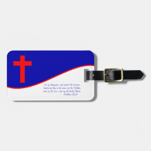 Christelijke Vlag Geïnspireerd Bagagelabel