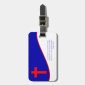 Christelijke Vlag Geïnspireerd Bagagelabel (Voorkant verticaal)