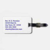 Christelijke Vlag Geïnspireerd Bagagelabel (Achterkant horizontaal)