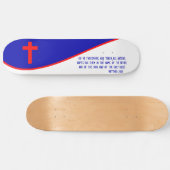 Christelijke vlag geïnspireerd persoonlijk skateboard (Horizontaal)