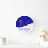 Christelijke vlag geïnspireerd ronde klok (Huis)