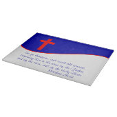 Christelijke vlag geïnspireerd snijplank (Hoek)