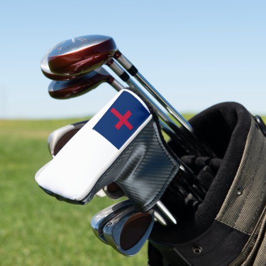Christelijke vlag Golf Head Hoesje Golfheadcover (Insitu)