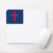 Christelijke vlag Mousepad Muismat (Met muis)