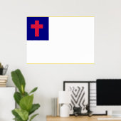 Christelijke vlag poster (Thuiskantoor)