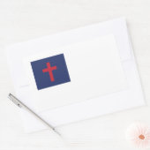 Christelijke vlag rechthoekige sticker (Envelop)